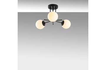 Taklampe Bhika Svart - Svart - Belysning - Innendørsbelysning & Lamper - Taklampe - Kjøkkenlampe & taklampe kjøkken