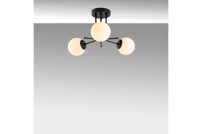 Taklampe Bhika Svart - Svart - Belysning - Innendørsbelysning & Lamper - Taklampe - Kjøkkenlampe & taklampe kjøkken