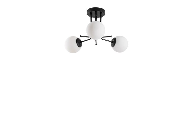 Taklampe Bhika Svart - Svart - Belysning - Innendørsbelysning & Lamper - Taklampe - Kjøkkenlampe & taklampe kjøkken