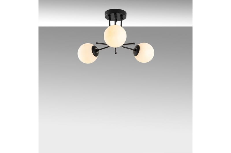 Taklampe Bhika Svart - Svart - Belysning - Innendørsbelysning & Lamper - Taklampe - Kjøkkenlampe & taklampe kjøkken