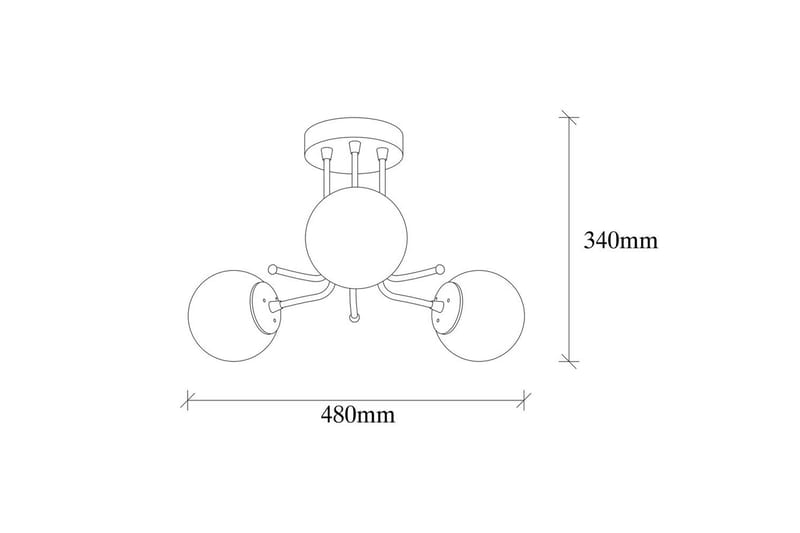 Taklampe Bhika Svart - Svart - Belysning - Innendørsbelysning & Lamper - Taklampe - Kjøkkenlampe & taklampe kjøkken