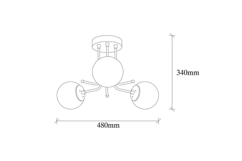 Taklampe Bhika Svart - Svart - Belysning - Innendørsbelysning & Lamper - Taklampe - Kjøkkenlampe & taklampe kjøkken