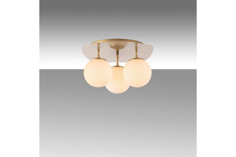 Taklampe Brønn Trippel Gull - Gull - Belysning - Innendørsbelysning & Lamper - Taklampe - Takplafond