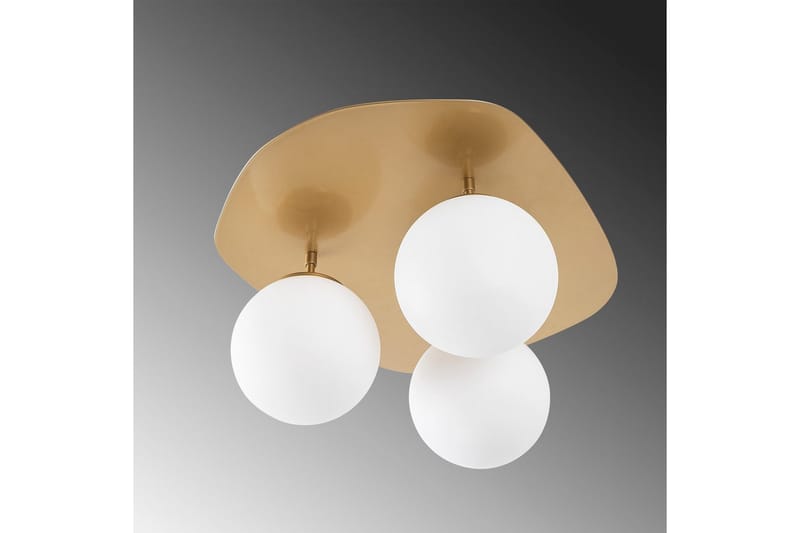Taklampe Brønn Trippel Gull - Gull - Belysning - Innendørsbelysning & Lamper - Taklampe - Takplafond