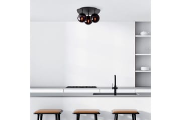 Taklampe Brønn Trippel Svart - Svart - Belysning - Innendørsbelysning & Lamper - Taklampe - Takplafond