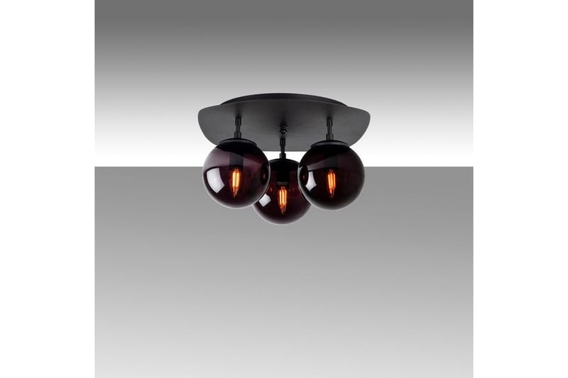 Taklampe Brønn Trippel Svart - Svart - Belysning - Innendørsbelysning & Lamper - Taklampe - Takplafond