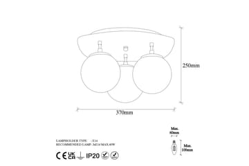 Taklampe Brønn Trippel Svart - Svart - Belysning - Innendørsbelysning & Lamper - Taklampe - Takplafond