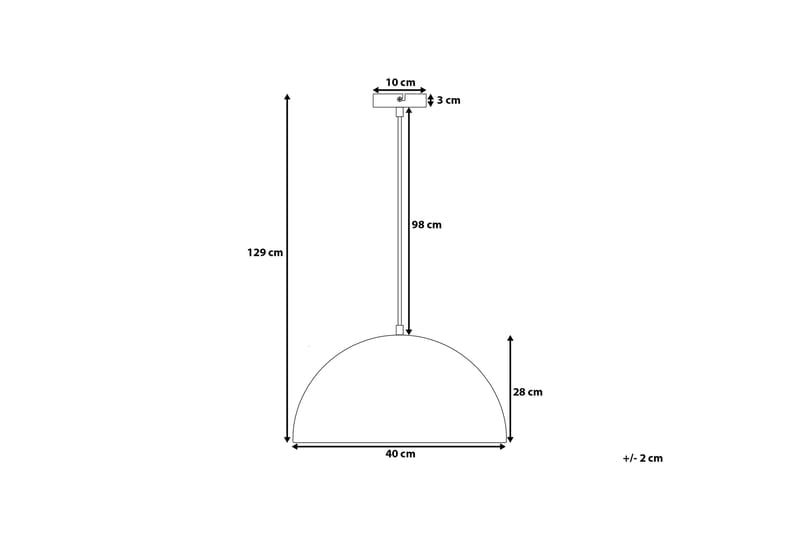 Taklampe Cetina 40 cm - Hvit - Taklampe soverom - Kjøkkenlampe & taklampe kjøkken - Lamper gang - Vinduslampe - Pendellamper & Hengelamper - Taklampe stue - Vinduslampe hengende - Taklampe