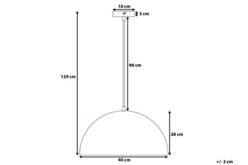 Taklampe Cetina 40 cm - Svart - Belysning - Innendørsbelysning & Lamper - Taklampe - Kjøkkenlampe & taklampe kjøkken