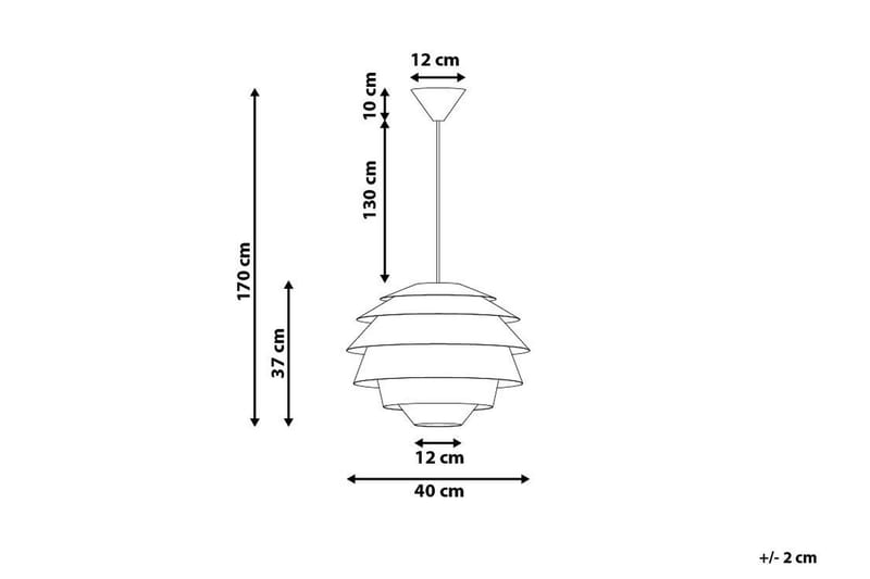 Taklampe Congo 40 cm - Hvit - Taklampe soverom - Kjøkkenlampe & taklampe kjøkken - Lamper gang - Vinduslampe - Pendellamper & Hengelamper - Taklampe stue - Vinduslampe hengende - Taklampe