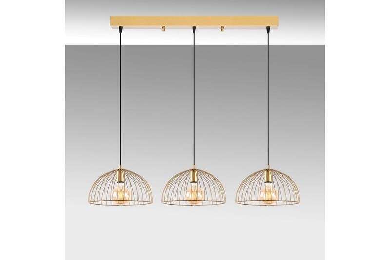 Taklampe Corva Skinnende Gull Horisontal base - Horisontal base - Belysning - Innendørsbelysning & Lamper - Taklampe - Kjøkkenlampe & taklampe kjøkken