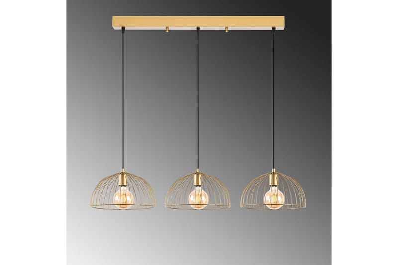 Taklampe Corva Skinnende Gull Horisontal base - Horisontal base - Belysning - Innendørsbelysning & Lamper - Taklampe - Kjøkkenlampe & taklampe kjøkken