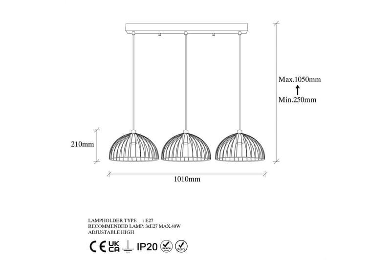 Taklampe Corva Skinnende Gull Horisontal base - Horisontal base - Belysning - Innendørsbelysning & Lamper - Taklampe - Kjøkkenlampe & taklampe kjøkken