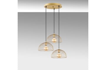 Taklampe Corva Skinnende Gull Sirkelbase - Sirkelbase - Belysning - Innendørsbelysning & Lamper - Taklampe - Kjøkkenlampe & taklampe kjøkken
