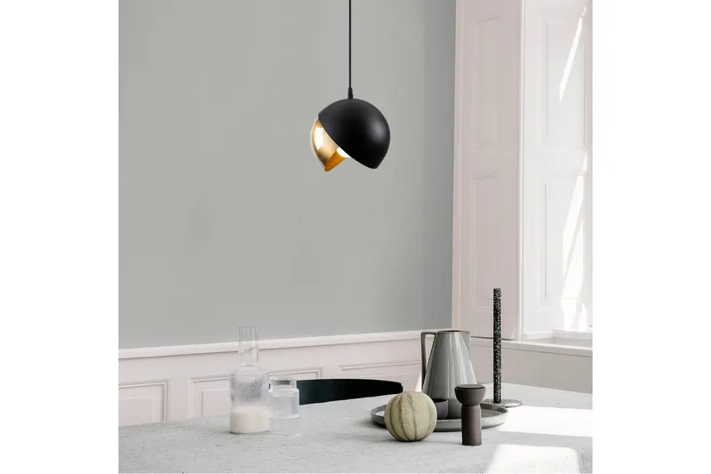 Taklampe Dalenor Svart / Gull Enkeltkontakt - Enkeltkontakt - Belysning - Innendørsbelysning & Lamper - Taklampe - Kjøkkenlampe & taklampe kjøkken