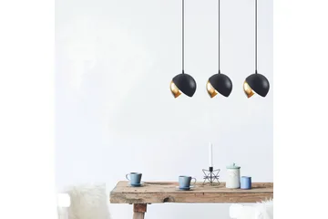 Taklampe Dalenor Svart / Gull Tre Stikkontakt - Tre Stikkontakt - Belysning - Innendørsbelysning & Lamper - Taklampe - Kjøkkenlampe & taklampe kjøkken