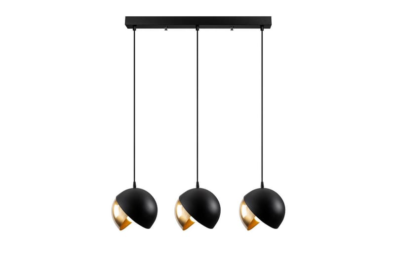 Taklampe Dalenor Svart / Gull Tre Stikkontakt - Tre Stikkontakt - Belysning - Innendørsbelysning & Lamper - Taklampe - Kjøkkenlampe & taklampe kjøkken