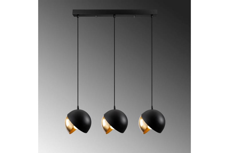Taklampe Dalenor Svart / Gull Tre Stikkontakt - Tre Stikkontakt - Belysning - Innendørsbelysning & Lamper - Taklampe - Kjøkkenlampe & taklampe kjøkken