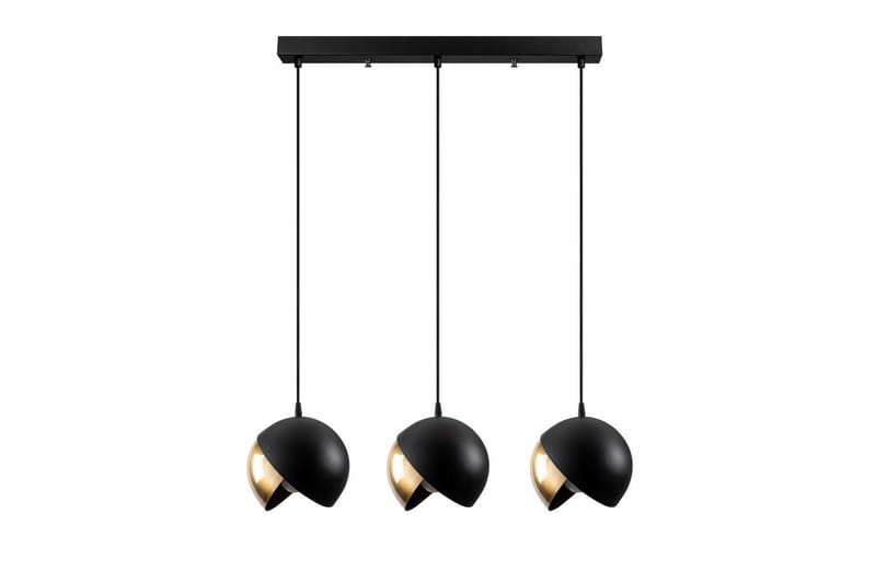 Taklampe Dalenor Svart / Gull Tre Stikkontakt - Tre Stikkontakt - Belysning - Innendørsbelysning & Lamper - Taklampe - Kjøkkenlampe & taklampe kjøkken