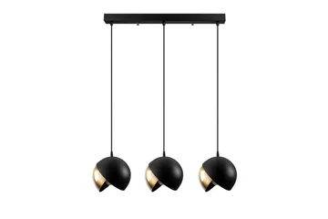 Taklampe Dalenor Svart / Gull Tre Stikkontakt - Tre Stikkontakt - Belysning - Innendørsbelysning & Lamper - Taklampe - Kjøkkenlampe & taklampe kjøkken