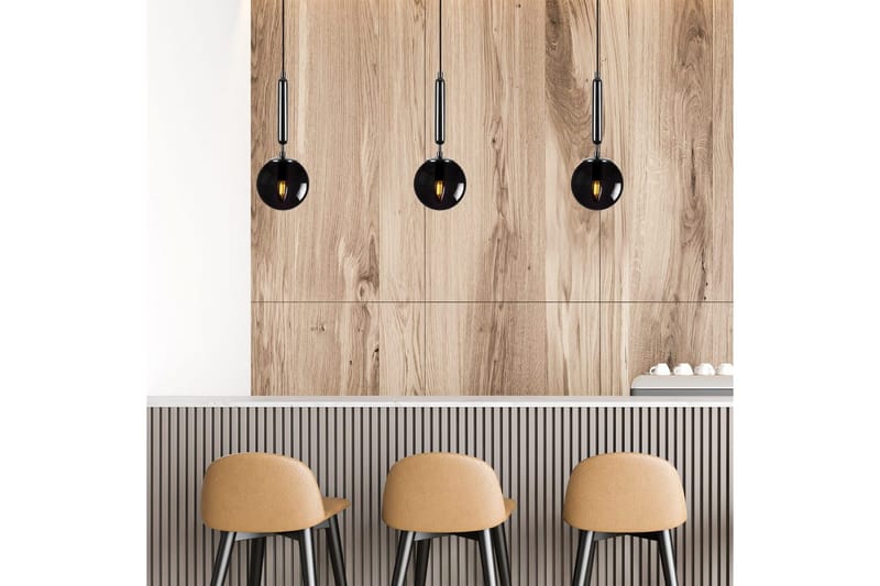 Taklampe Darna Svart - Svart - Belysning - Innendørsbelysning & Lamper - Taklampe - Kjøkkenlampe & taklampe kjøkken