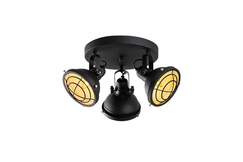 Taklampe Desten Svart, Svart