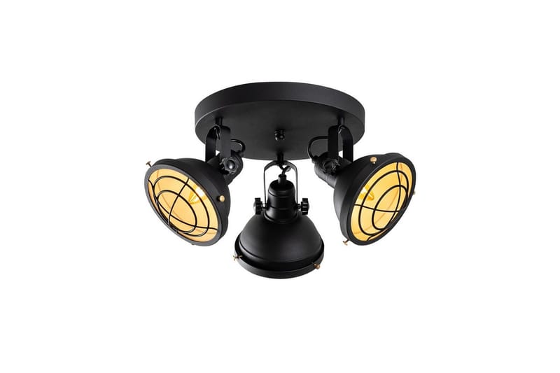 Taklampe Desten Svart, Svart