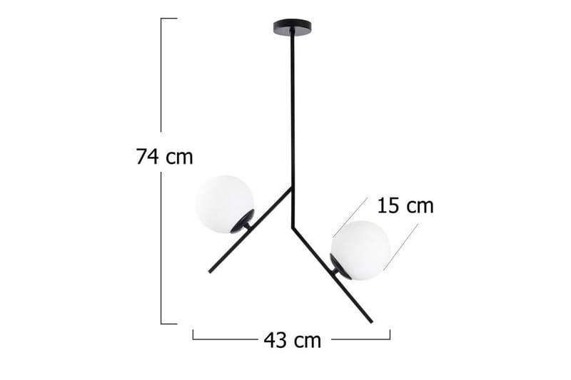 Taklampe Dolcer Dasinara Svart - Svart - Belysning - Innendørsbelysning & Lamper - Taklampe - Kjøkkenlampe & taklampe kjøkken