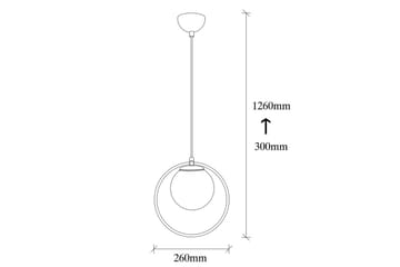 Taklampe Dolcer Svart / Hvit - Svart / Hvit - Belysning - Innendørsbelysning & Lamper - Taklampe - Kjøkkenlampe & taklampe kjøkken