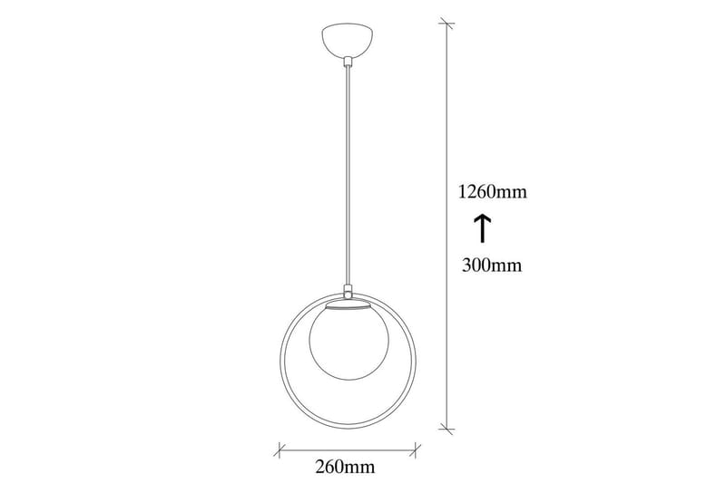 Taklampe Dolcer Svart / Hvit - Svart / Hvit - Belysning - Innendørsbelysning & Lamper - Taklampe - Kjøkkenlampe & taklampe kjøkken