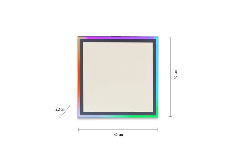 Taklampe Edging - 40x5,2x40 cm - Belysning - Innendørsbelysning & Lamper - Taklampe - Takplafond