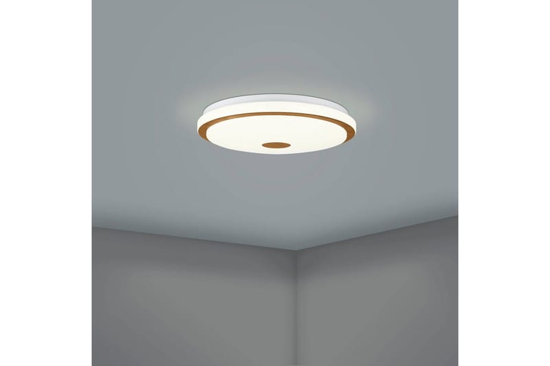Taklampe Eglo Lanciano 1 380 mm - Hvit/Brun - Belysning - Innendørsbelysning & Lamper - Taklampe - Takplafond
