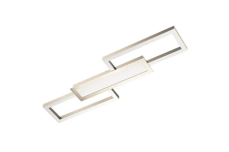 Taklampe Eglo Monirote nikkel-matt hvit, Hvit