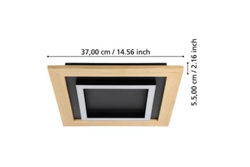 Taklampe Eglo Tirrenara 370x370 mm - Hvit - Belysning - Innendørsbelysning & Lamper - Taklampe - Takplafond