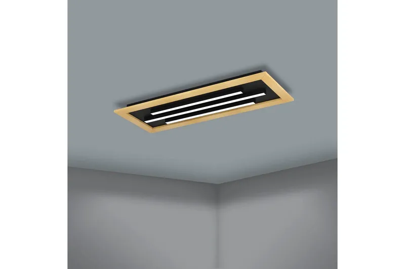 Taklampe Eglo Tirrenara 780x305 mm - Svart/Brun - Belysning - Innendørsbelysning & Lamper - Taklampe - Takplafond