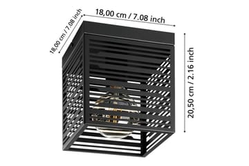 Taklampe Eglo Piedritas - Svart - Belysning - Innendørsbelysning & Lamper - Taklampe - Takplafond