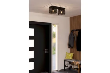 Taklampe Eglo Piedritas med 2 Lamper - Svart - Belysning - Innendørsbelysning & Lamper - Taklampe - Takplafond