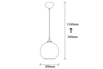 Taklampe Elanorstead Gull / Svart - Gull/Svart - Belysning - Innendørsbelysning & Lamper - Taklampe - Kjøkkenlampe & taklampe kjøkken