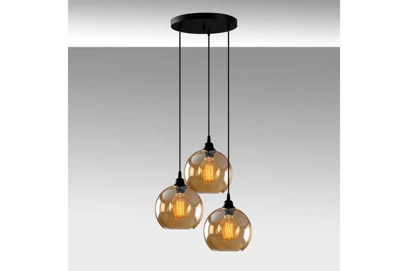 Taklampe Elanorstead Tre Gull / Svart - Gull/Svart - Belysning - Innendørsbelysning & Lamper - Taklampe - Kjøkkenlampe & taklampe kjøkken