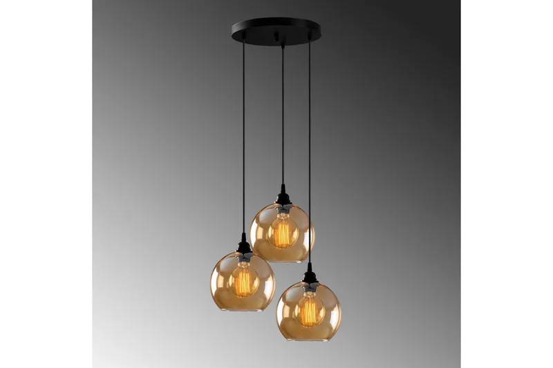 Taklampe Elanorstead Tre Gull / Svart - Gull/Svart - Belysning - Innendørsbelysning & Lamper - Taklampe - Kjøkkenlampe & taklampe kjøkken