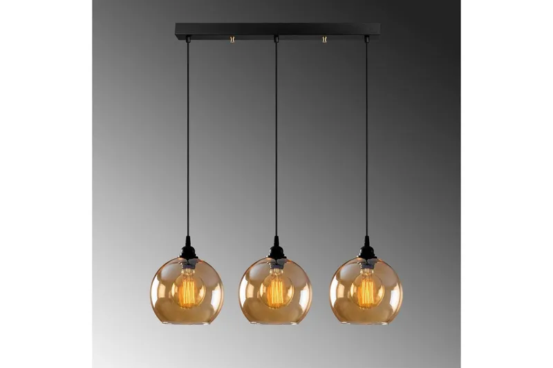 Taklampe Elanorstead Tre Gull / Svart Horisontal - Gull/Svart - Belysning - Innendørsbelysning & Lamper - Taklampe - Kjøkkenlampe & taklampe kjøkken