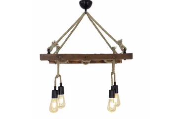 Taklampe Eluna Valnøtt - Brun - Belysning - Innendørsbelysning & Lamper - Taklampe - Kjøkkenlampe & taklampe kjøkken