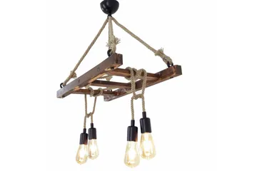 Taklampe Eluna Valnøtt - Brun - Belysning - Innendørsbelysning & Lamper - Taklampe - Kjøkkenlampe & taklampe kjøkken