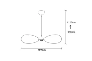 Taklampe Emrith Svart - Svart - Belysning - Innendørsbelysning & Lamper - Taklampe - Kjøkkenlampe & taklampe kjøkken