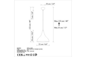 Taklampe Enlith Antiquation - Antrasitt - Belysning - Innendørsbelysning & Lamper - Taklampe - Kjøkkenlampe & taklampe kjøkken