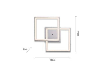 Taklampe Felix - 44,5x6,4x44,5 cm - Belysning - Innendørsbelysning & Lamper - Taklampe - Takplafond
