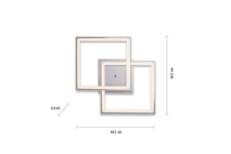 Taklampe Felix - 44,5x6,4x44,5 cm - Belysning - Innendørsbelysning & Lamper - Taklampe - Takplafond