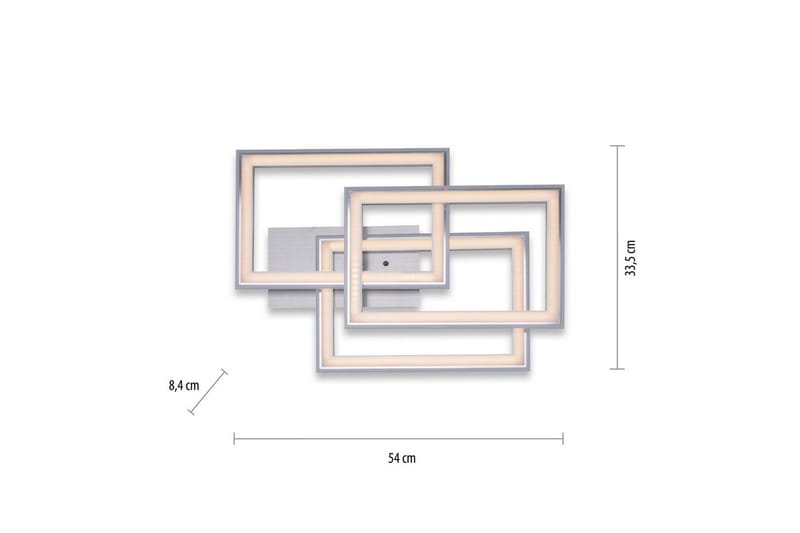 Taklampe Felix - 56x8,4x54 cm - Belysning - Innendørsbelysning & Lamper - Taklampe - Takplafond