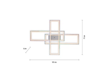 Taklampe Felix - 71x6,9x101,2 cm - Belysning - Innendørsbelysning & Lamper - Taklampe - Takplafond