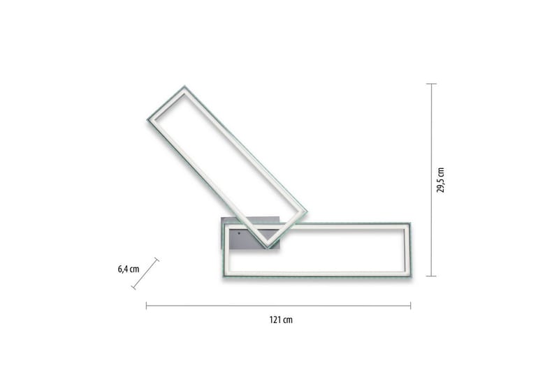 Taklampe Felix - 72x6,4x121 cm - Belysning - Innendørsbelysning & Lamper - Taklampe - Takplafond